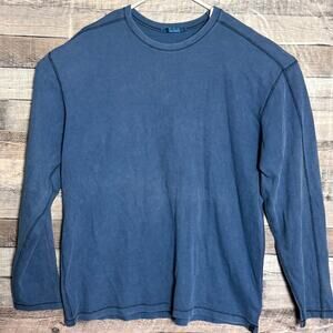 Agave Copper Denim Mens Shirt XL Blue Crewneck Thermal Classic Preppy